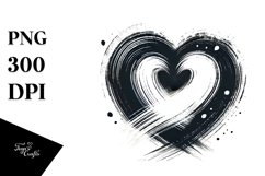 Paint Brush Style Heart Product Image 1