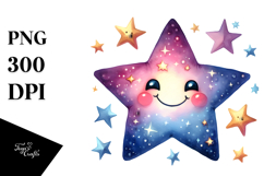 Whimsical Smiling Star PNG Product Image 1
