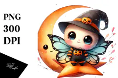 Digital Painting of Butterfly for Halloween, High-Quality Product Image 1