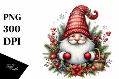 Detailed Christmas Gnome, PNG Product Image 1
