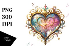 Colorful Heartglass, High-Res PNG Product Image 1