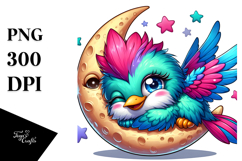 Cute Colorful Hummingbird PNG Product Image 1