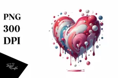 Simple Digital Painting Heart PNG Product Image 1