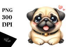 Cute Pug PNG Product Image 1