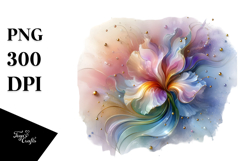 Glossy Iris Flower PNG Product Image 1