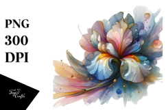 Detailed Vibrant Iris PNG Product Image 1