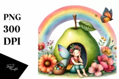 Fairy House Watercolor Scene Product Image 1