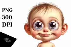 Funny Baby Face Flower, High-Res PNG Product Image 3