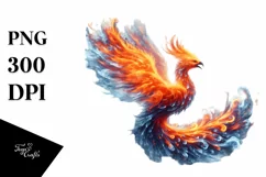 Digital Painting Phoenix Bird PNG Product Image 1