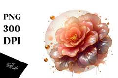 Glossy Begonia with Detailed Hat PNG Product Image 1