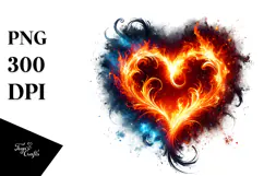 Digital Painting Heart, PNG Product Image 1