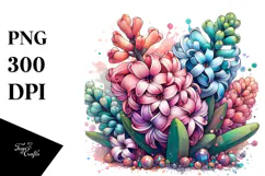 Abstract Wooden Hyacinth PNG Product Image 1