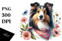 Funny Shetland Sheepdog Caricature Product Image 1