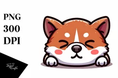Cute Baby Akita Cartoon Clipart Product Image 3