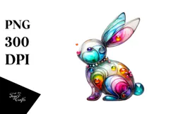 Colorful Bunny Made of PNG Product Image 1