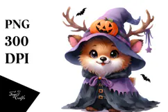 Baby Elk Halloween PNG Product Image 1