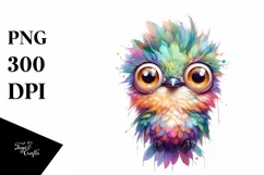 Colorful Cute Eyes and Hair | Watercolor Splash Product Image 1