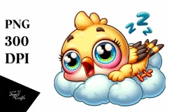 Colorful Baby Goldfinch PNG Product Image 3