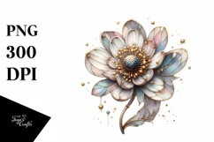 Pastel Wooden Small Stained Anemone Transparent PNG Product Image 3