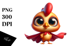 Superhero Chicken PNG Product Image 1