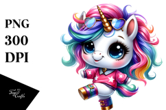 Cute Dancing Unicorn PNG Product Image 1