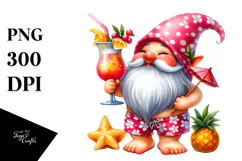 Joyful Gnome Illustration, High-Res PNG Product Image 1
