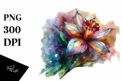 Vibrant Pastel Wooden Daffodil PNG Product Image 3
