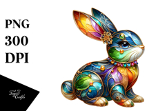 Colorful Bunny with Golden Insertions Product Image 1
