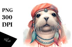 Funny Walrus Vintage Like | Clipart Product Image 3