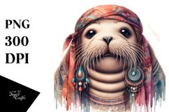 Funny Walrus Vintage Like | Clipart Product Image 3