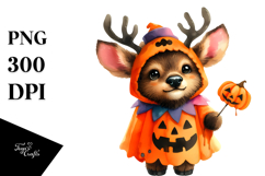 Cute Halloween Elk PNG Product Image 1