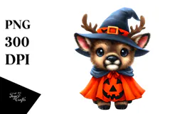 Cute Baby Elk for Halloween PNG Product Image 1