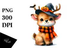 Cute Baby Elf for Halloween PNG Product Image 1