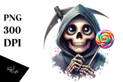 Funny Grim Reaper Design, High-Res PNG Product Image 1