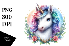 Detailed Baby Unicorn PNG Product Image 1