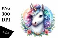 Detailed Baby Unicorn PNG Product Image 3