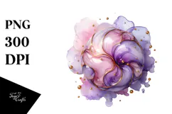 Glossy Lilac with Golden Insertions PNG Product Image 1