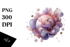 Glossy Lilac with Golden Insertions PNG Product Image 1