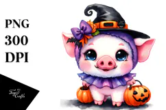 Baby Pig Halloween PNG Product Image 1