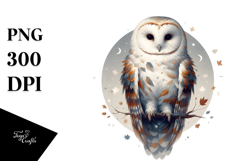 Owl Digital Painting, SEO Friendly PNG Product Image 1