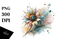 Shiny Sunflower PNG Product Image 1