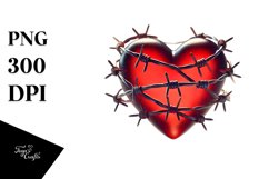 Heart Retro Style PNG Product Image 1