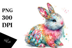 Pastel Bunny Made of Diamonds Product Image 1