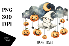 Washed Retro Halloween Image PNG Product Image 1
