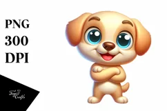 Colorful Baby Labrador Retriever Clipart Product Image 1