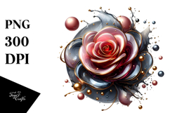 Abstract Rose Material PNG Product Image 1
