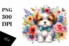 Colorful Cute Dog PNG Product Image 3