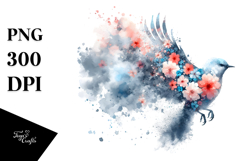 Vibrant Bird Painting, High-Quality PNG Product Image 1