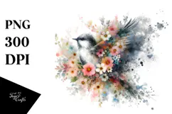 Vibrant Bird Painting, High-Res PNG Product Image 1
