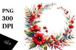 Vibrant Floral Frame | Clipart Product Image 1